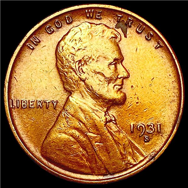 1931-S Wheat Cent CLOSELY UNCIRCULATED