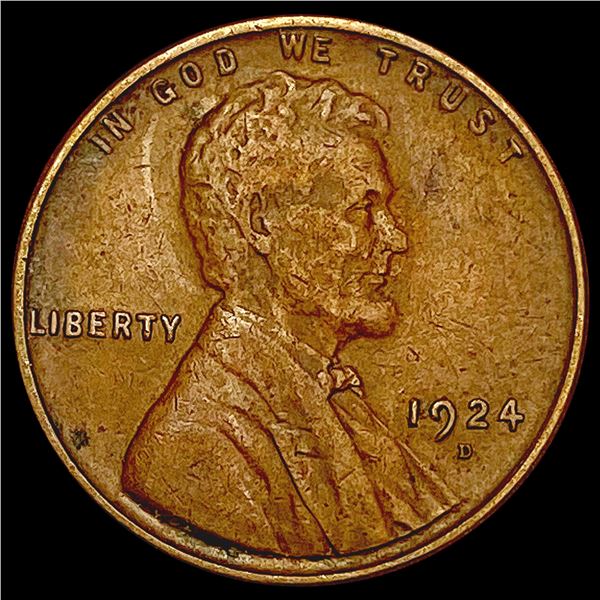 1924-D Wheat Cent LIGHTLY CIRCULATED