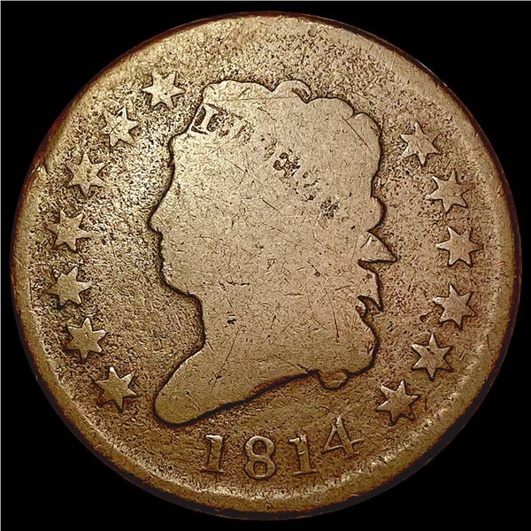 1814 Classic Head Large Cent NICELY CIRCULATED