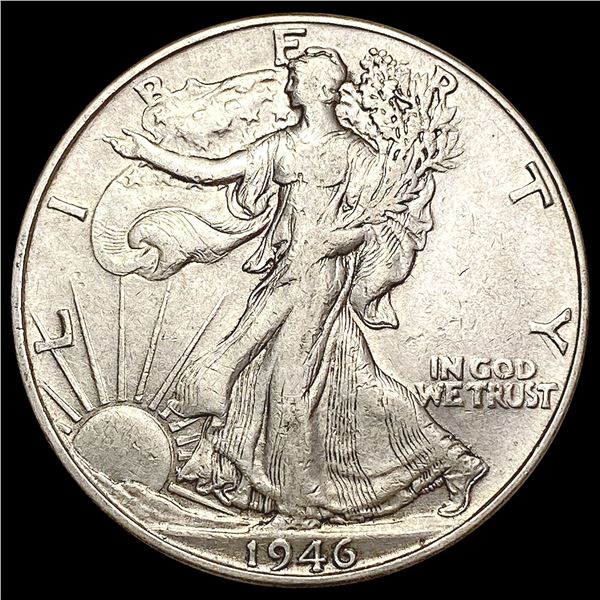 1946 DDR Walking Liberty Half Dollar NEARLY UNCIRCULATED