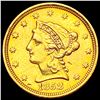 Image 1 : 1852 $2.50 Gold Quarter Eagle CLOSELY UNCIRCULATED