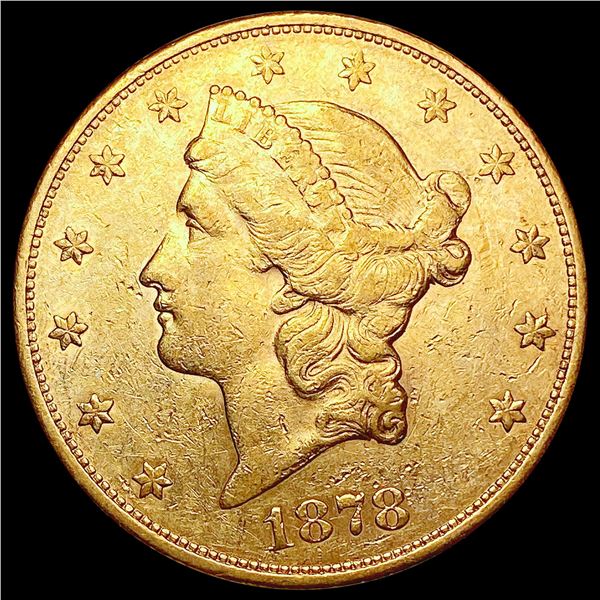 1878-S $20 Gold Double Eagle HIGH GRADE