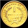 Image 2 : 1851 Rare Gold Dollar HIGH GRADE