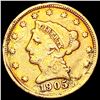 Image 1 : 1905 $2.50 Gold Quarter Eagle NICELY CIRCULATED