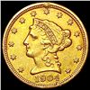 Image 1 : 1904 $2.50 Gold Quarter Eagle UNCIRCULATED