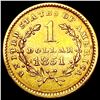Image 2 : 1851 Rare Gold Dollar CLOSELY UNCIRCULATED