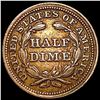 Image 2 : 1854 Seated Liberty Half Dime CLOSELY UNCIRCULATED