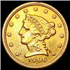 Image 1 : 1906 $2.50 Gold Quarter Eagle CLOSELY UNCIRCULATED