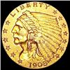 Image 1 : 1908 $2.50 Gold Quarter Eagle CLOSELY UNCIRCULATED