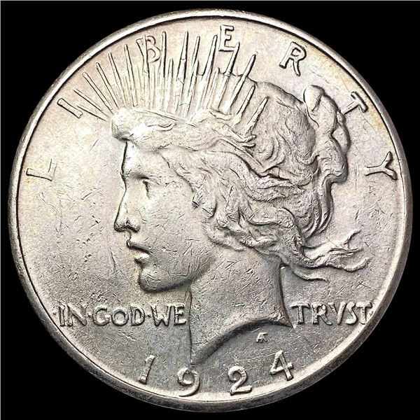 1924-S Silver Peace Dollar CLOSELY UNCIRCULATED
