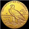 Image 2 : 1911 $5 Gold Half Eagle CLOSELY UNCIRCULATED