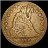 Image 1 : 1860 Seated Liberty Quarter NICELY CIRCULATED