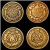Image 2 : [4] 1857-1864 Flying Eagle and Indian Head Cents HIGH GRADE
