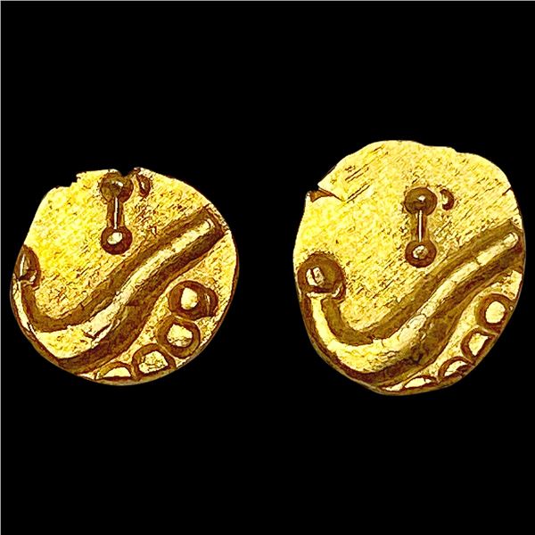 [2] ~1770 India Malabar Coast Gold Fanam HIGH GRADE