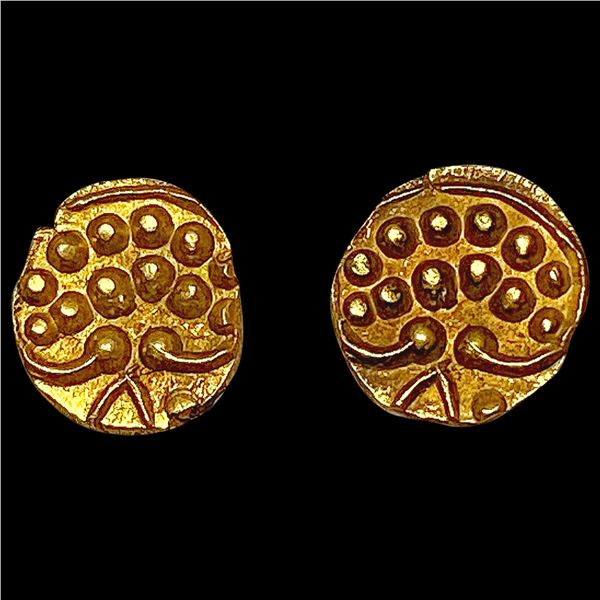 [2] 1765-1788 India Aman Singh Tanjore Gold Fanam HIGH GRADE