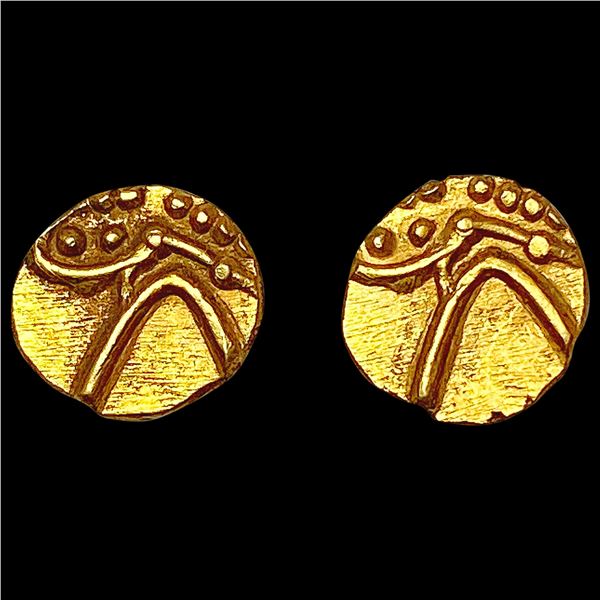 [2] 1500's India Vijayanagar Gold Fanam HIGH GRADE