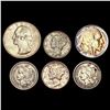 Image 1 : [6] 1866-1937 Assorted United States Type Coins HIGH GRADE