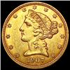 Image 1 : 1907-D $5 Gold Half Eagle UNCIRCULATED