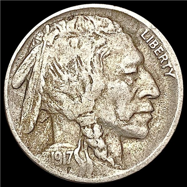 1917-D Buffalo Nickel CLOSELY UNCIRCULATED
