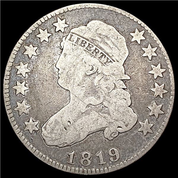 1819 Capped Bust Quarter NICELY CIRCULATED