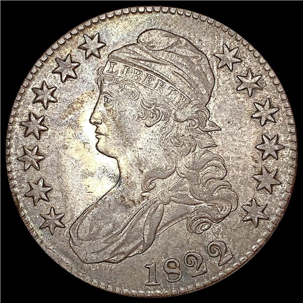 1822 Capped Bust Half Dollar NEARLY UNCIRCULATED