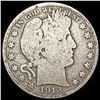 Image 1 : 1913 Barber Half Dollar NICELY CIRCULATED