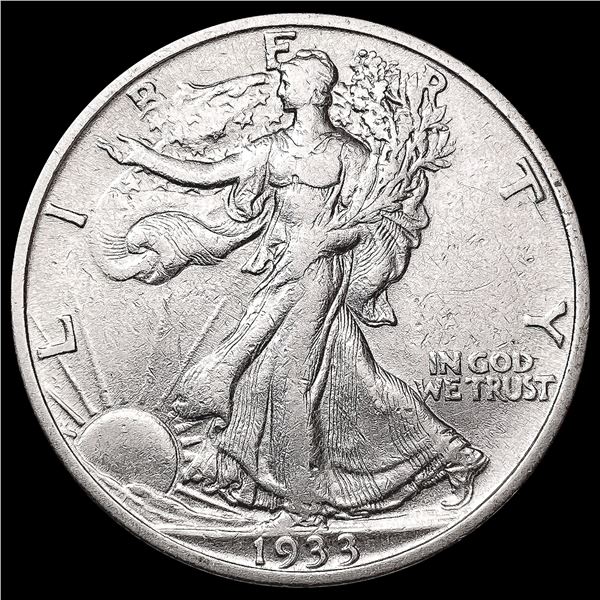 1933-S Walking Liberty Half Dollar CLOSELY UNCIRCULATED