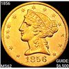 Image 1 : 1856 $5 Gold Half Eagle UNCIRCULATED