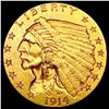 Image 1 : 1914-D $2.50 Gold Quarter Eagle CLOSELY UNCIRCULATED