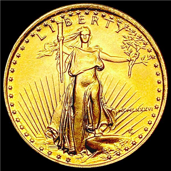 1986 1/10th oz $5 American Gold Eagle SUPERB GEM BU