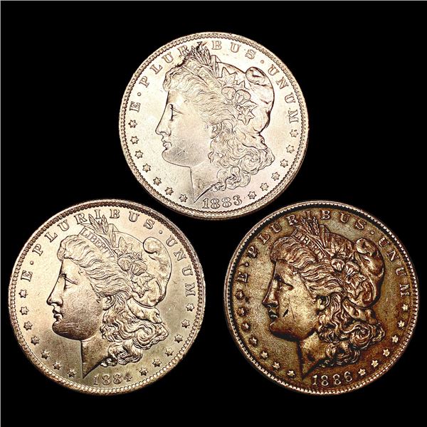 [3] 1883-O-1886 Morgan Silver Dollar HIGH GRADE
