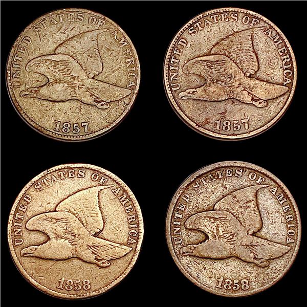 [4] 1857&1858 Flying Eagle Cent HIGH GRADE