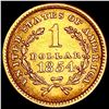 Image 2 : 1854 T1 Rare Gold Dollar HIGH GRADE