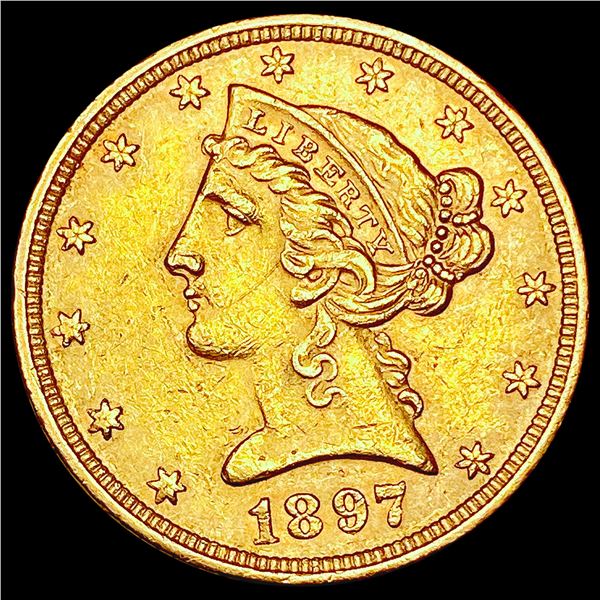 1897 $5 Gold Half Eagle UNCIRCULATED