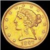 Image 1 : 1897 $5 Gold Half Eagle UNCIRCULATED
