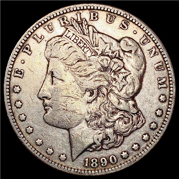 1890-CC Morgan Silver Dollar LIGHTLY CIRCULATED