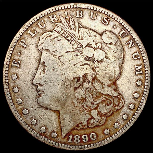1890-CC Morgan Silver Dollar LIGHTLY CIRCULATED