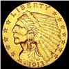 Image 1 : 1913 $2.50 Gold Quarter Eagle CLOSELY UNCIRCULATED