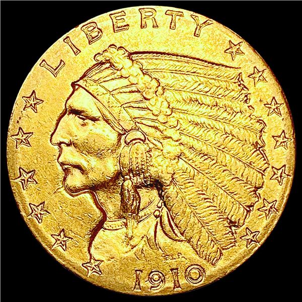 1910 $2.50 Gold Quarter Eagle CLOSELY UNCIRCULATED