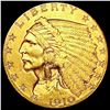 Image 1 : 1910 $2.50 Gold Quarter Eagle CLOSELY UNCIRCULATED