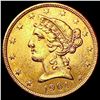 Image 1 : 1901-S $5 Gold Half Eagle UNCIRCULATED