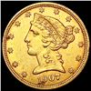Image 1 : 1907-D $5 Gold Half Eagle UNCIRCULATED