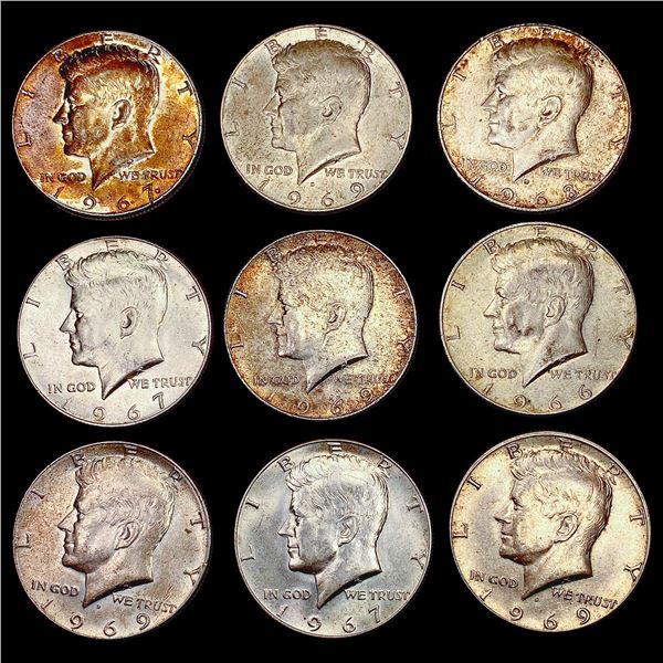 [9] 1966-1969 Kennedy Half Dollar HIGH GRADE