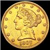 Image 1 : 1907-D $5 Gold Half Eagle UNCIRCULATED