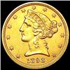 Image 1 : 1898 $5 Gold Half Eagle UNCIRCULATED
