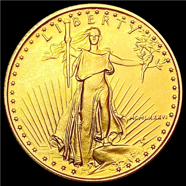 1986 1/4oz $10 American Gold Eagle SUPERB GEM BU