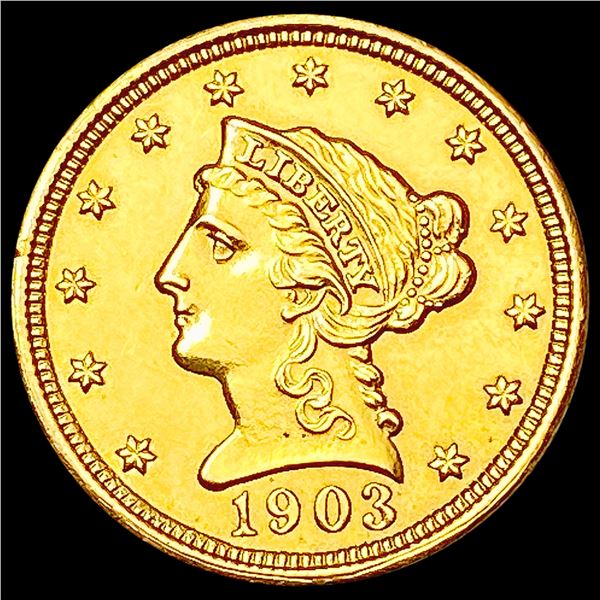 1903 $2.50 Gold Quarter Eagle CLOSELY UNCIRCULATED