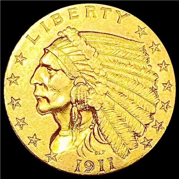 1911 $2.50 Gold Quarter Eagle CLOSELY UNCIRCULATED