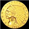 Image 1 : 1911 $2.50 Gold Quarter Eagle CLOSELY UNCIRCULATED