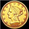 Image 1 : 1853 $2.50 Gold Quarter Eagle CLOSELY UNCIRCULATED